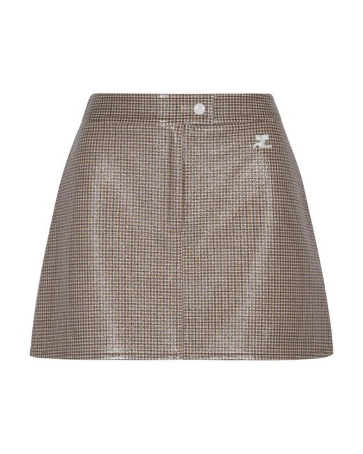 Courreges Gray Short Skirts