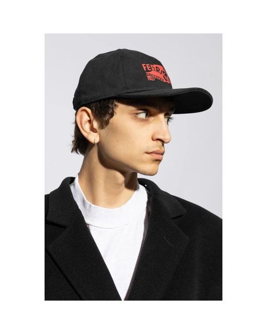 Caps di Ferragamo in Black da Uomo