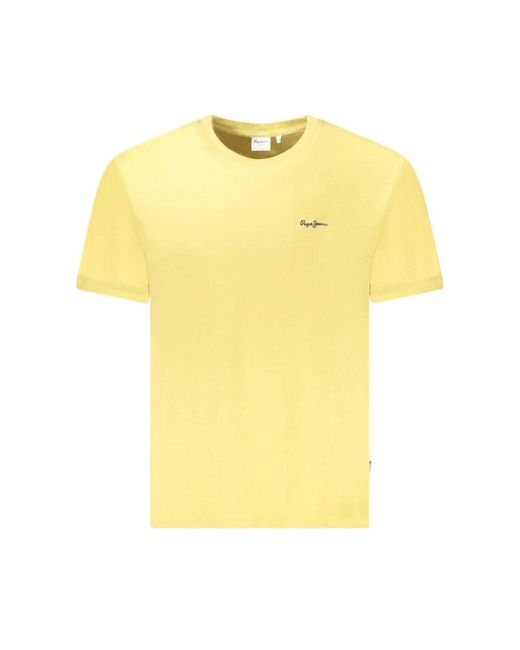 Pepe Jeans T-Shirts in het Yellow voor heren