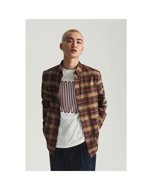 Fred Perry Brown Casual Shirts for men