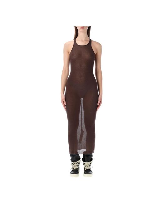 Rick Owens Brown Maxi Dresses