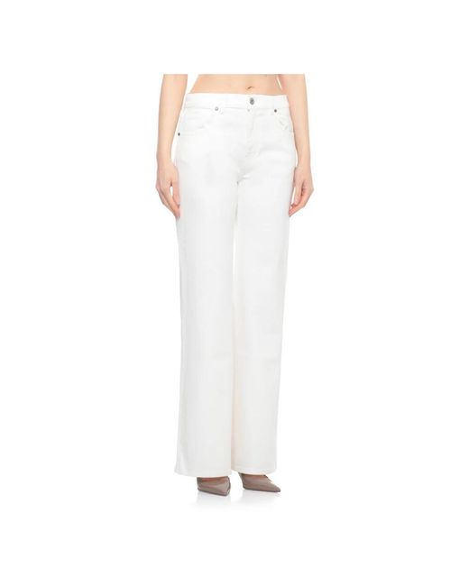 Flared Jeans P.A.R.O.S.H. de color White