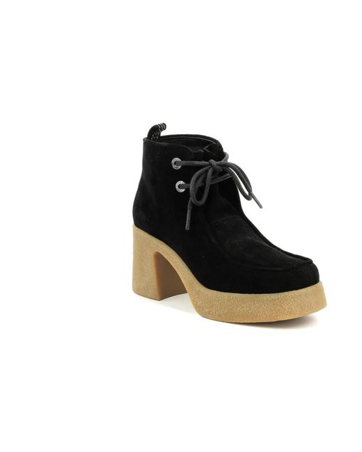 Shoes > boots > heeled boots Kickers en coloris Black
