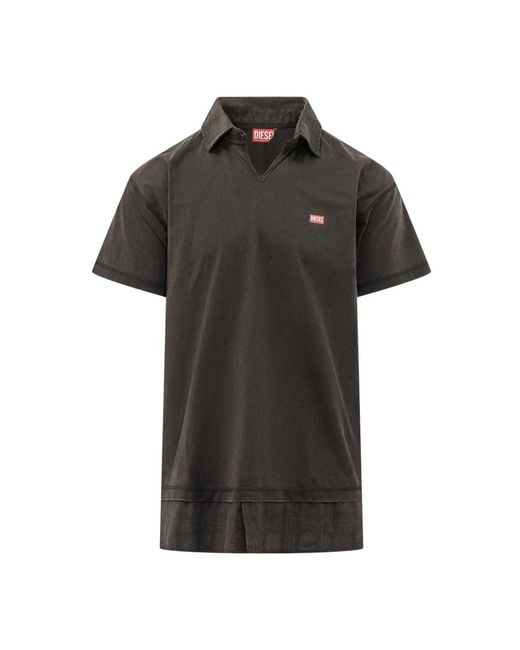 DIESEL Black Polo Shirts for men