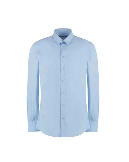 Dolce & Gabbana Label Overhemd in het Blue voor heren