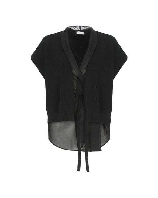 Cardigans Brunello Cucinelli de color Black