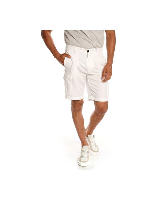 Gentiluomo Bermuda Short Wit Heren - Vergelijk prijzen