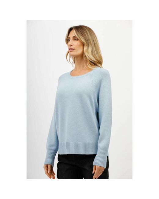 Round-Neck Knitwear di Gran Sasso in Blue