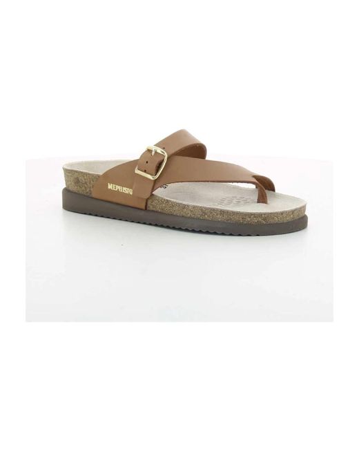 Mephisto Flip Flops in het Brown