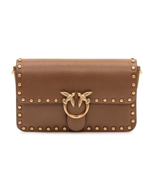Pinko Brown Shoulder Bags
