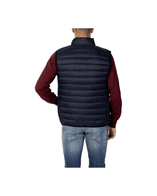 U.S. POLO ASSN. U. Polo Assn. ,Jassen ,Blauw ,Nylon Blauwe Gewatteerde Puffer Vest Voor Mannen in het Blue voor heren