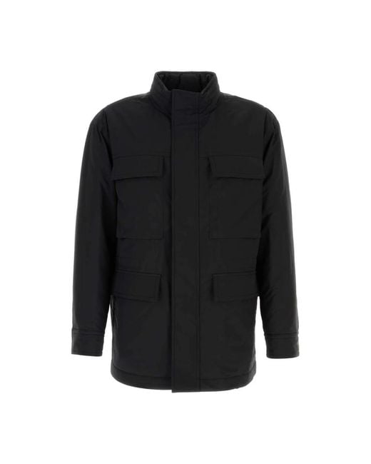 Ferragamo Black Winter Jackets for men