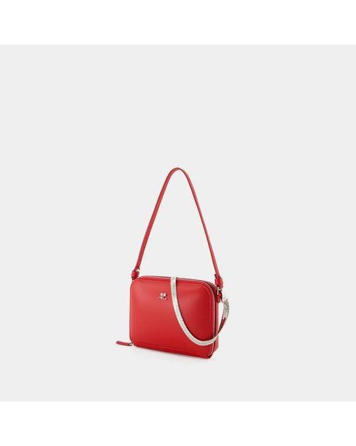 Courreges Red Cloud Chained Ledertasche