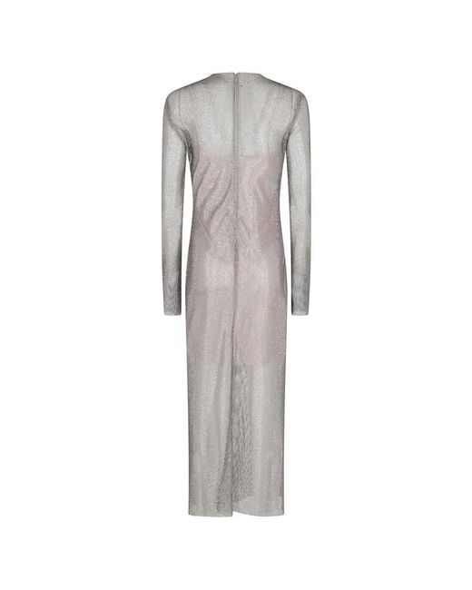 Alberta Ferretti Gray Maxi Dresses