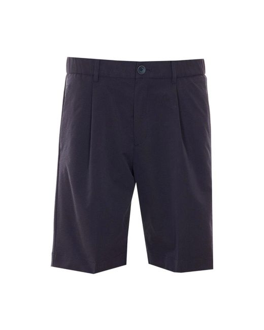 Herno Stretch Bermuda Shorts in het Blue voor heren