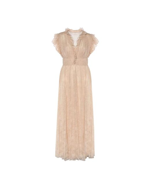 Alberta Ferretti Natural Maxi Dresses