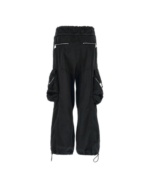 The Attico Black Wide Trousers
