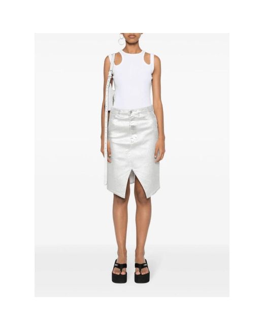 3x1 White Denim Skirts