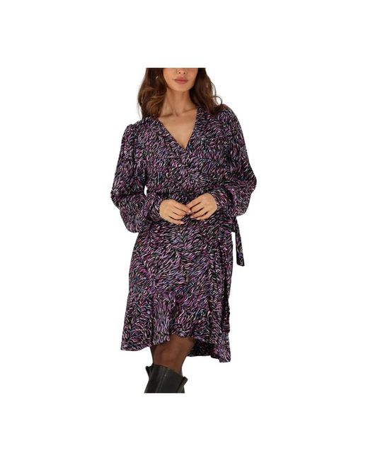 Freebird by Steven Midi Dresses in het Purple