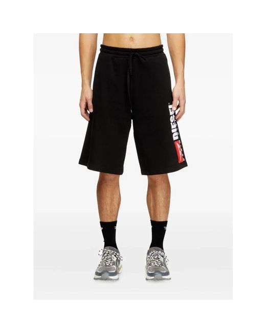 DIESEL Black Casual Shorts for men
