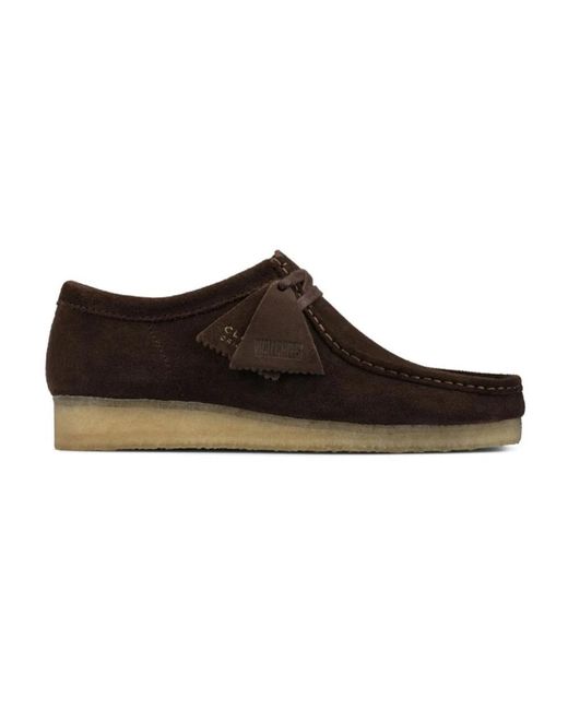 Clarks Brown Laced Shoes for men