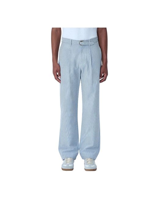 Noah NYC Blue Straight Trousers for men
