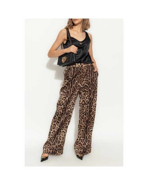 Dolce & Gabbana Black Ärmellose seidentop