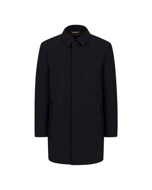 Bugatti Blue Single-Breasted Coats for men