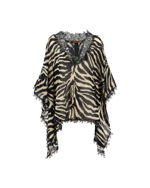 Ermanno Scervino Black Blouses