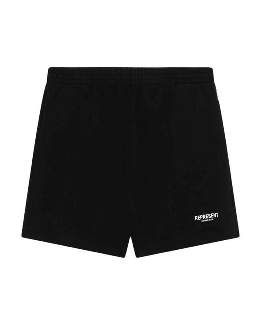 Represent Black Casual Shorts for men