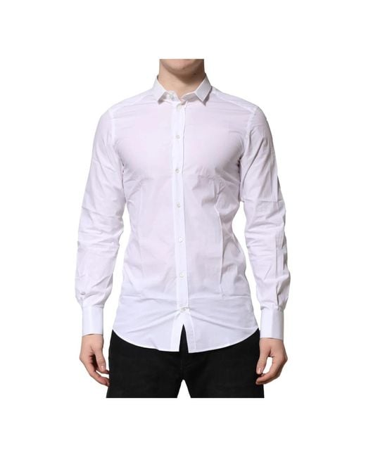 Dolce & Gabbana Purple Formal Shirts for men