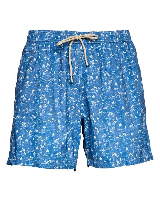 Mc2 Saint Barth Blue Beachwear for men