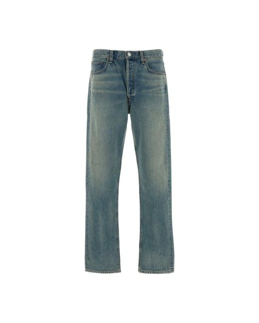 Agolde Blue Straight Fit Jeans for men