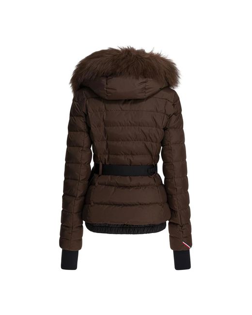 Moncler Brown Faux Fur & Shearling Jackets