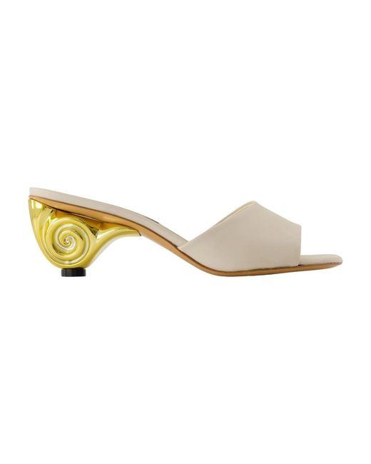 CAREL PARIS Heeled Mules in het Metallic