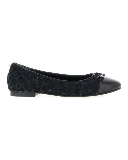 Tory Burch Cap-Toe Ballet in het Black