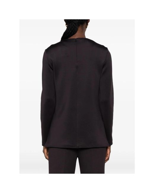 Max Mara Black Long Sleeve T-Shirts