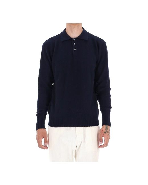 Drumohr Blue Polo Shirts for men