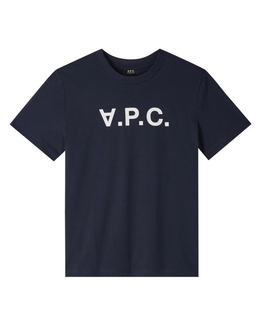 A.P.C. Blue T-Shirts for men