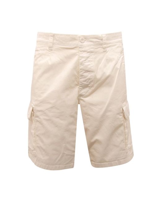 Blauer Korte Broeken ,Wit ,Bermuda Cargo Gallups Gart Geverfde Shorts in het Natural voor heren