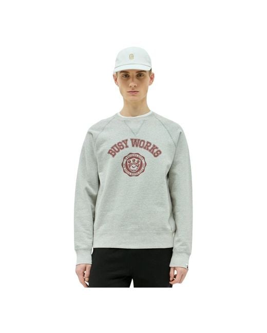 A Bathing Ape Gray Sweatshirts for men