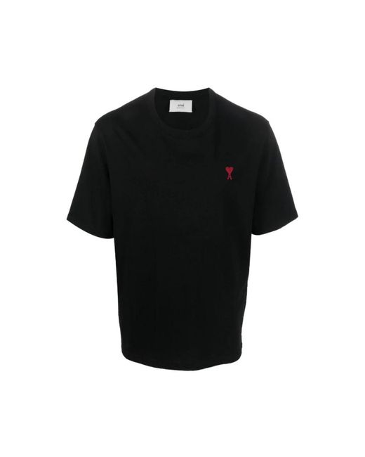 AMI Tops ,Zwart ,Zwarte T-Shirts En Polos in het Black voor heren