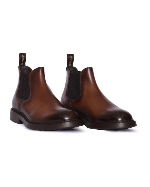 Doucal's Brown Chelsea Boots