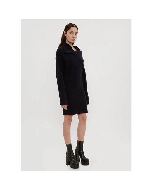 Atlein Black Knitted Dresses