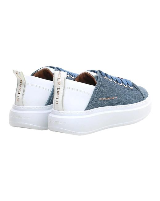 Alexander Smith Blue Sneakers for men