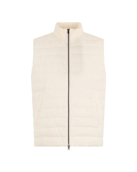 Vests di Herno in Natural da Uomo