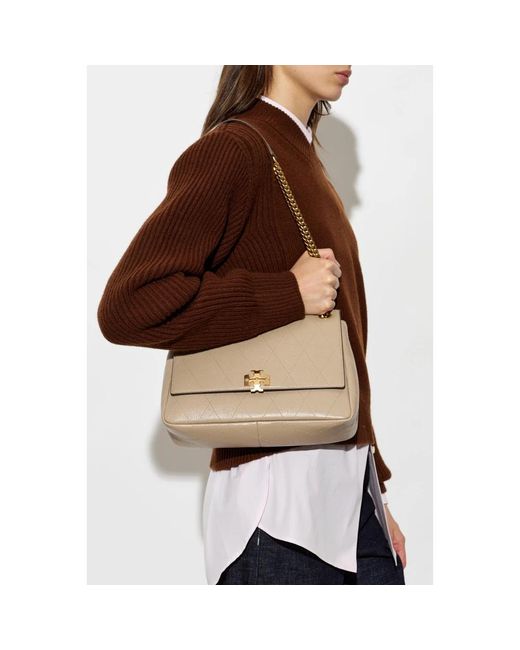 Tory Burch Natural Shoulder Bags