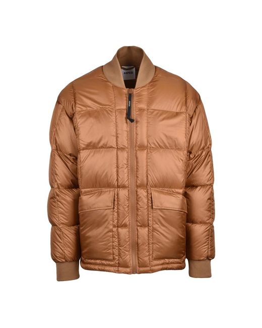 Aspesi Brown Bomber Jackets for men