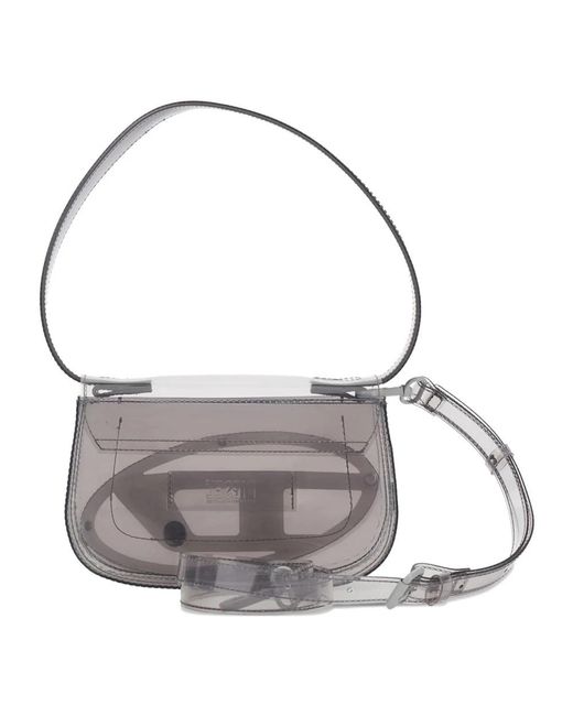DIESEL Gray Shoulder Bags