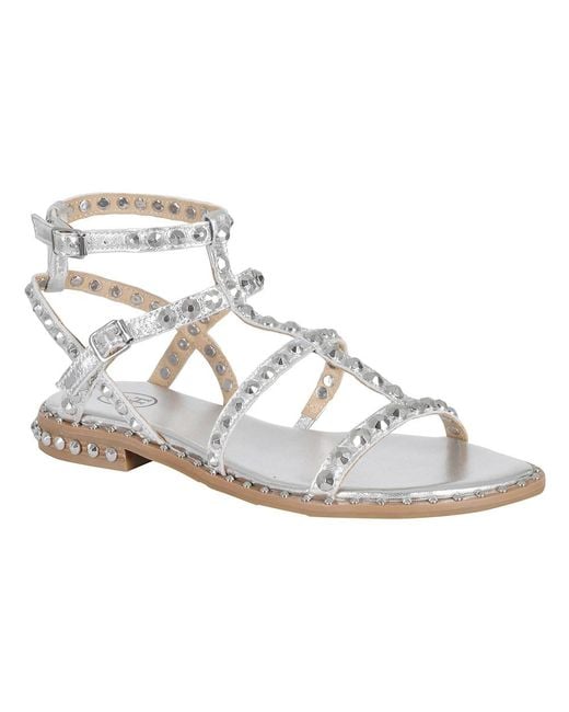 Ash Metallic Flat Sandals